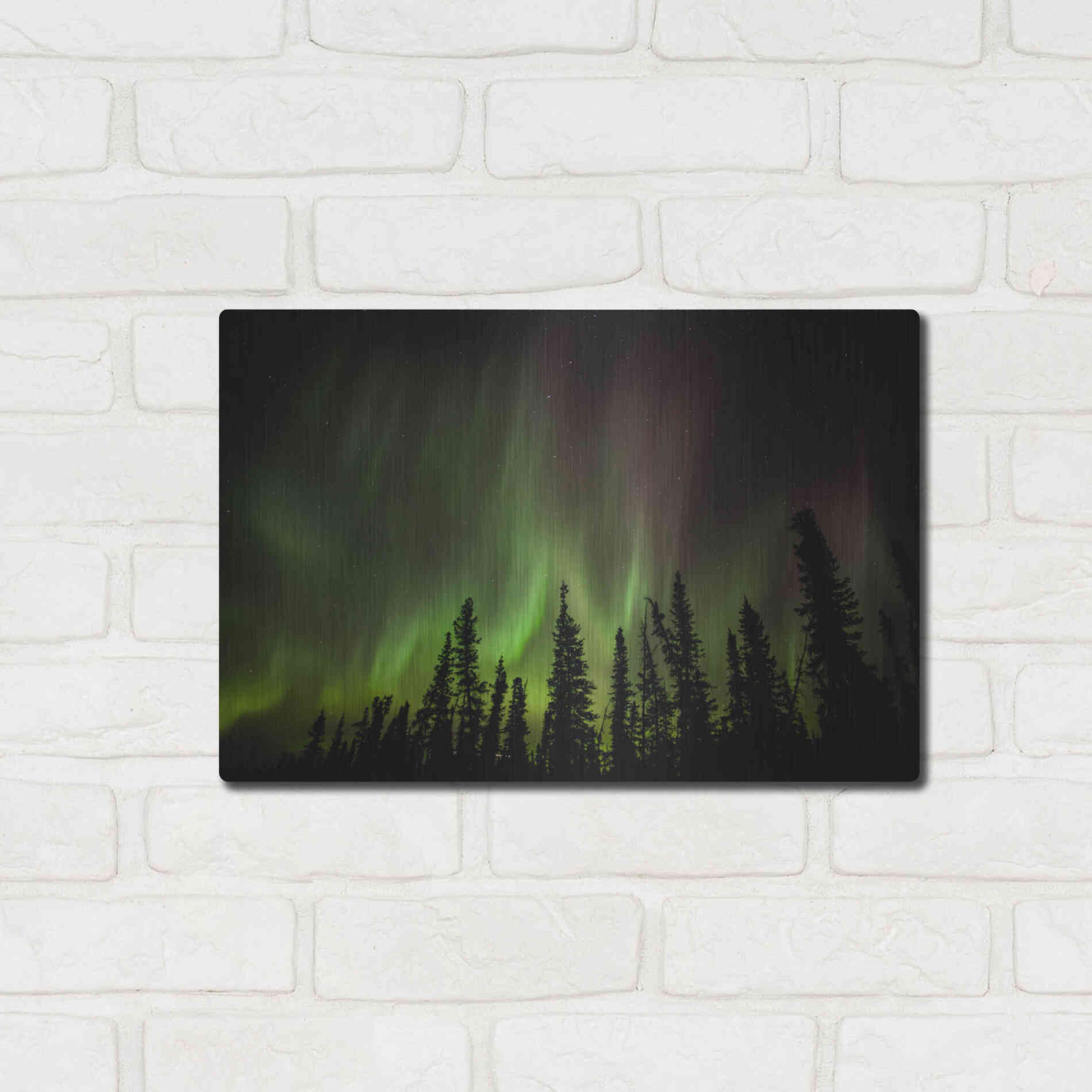 Luxe Metal Art 'Northern Lights 2' by Luxe Portfolio, Metal Wall Art,16x12