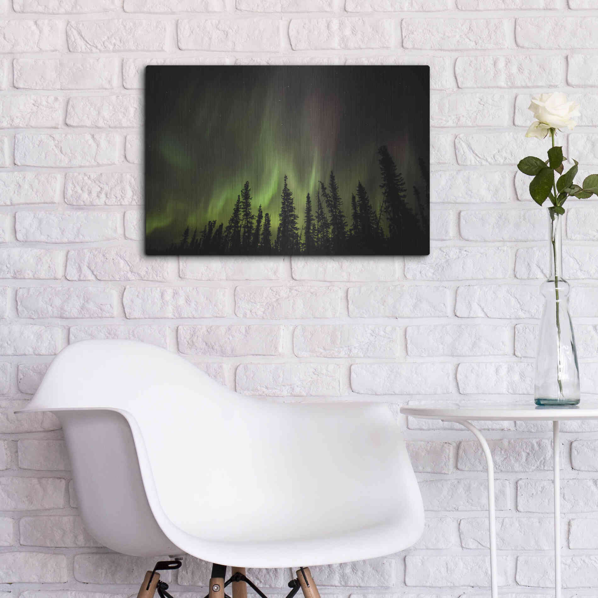 Luxe Metal Art 'Northern Lights 2' by Luxe Portfolio, Metal Wall Art,24x16