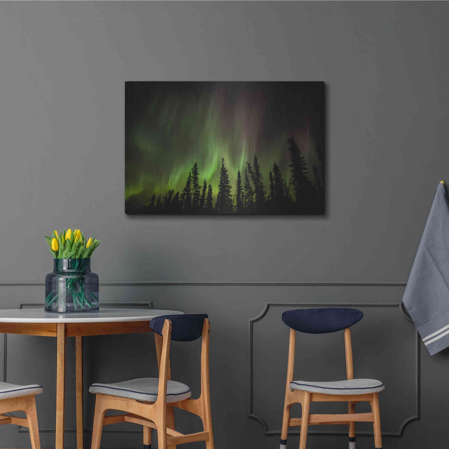 Luxe Metal Art 'Northern Lights 2' by Luxe Portfolio, Metal Wall Art,36x24