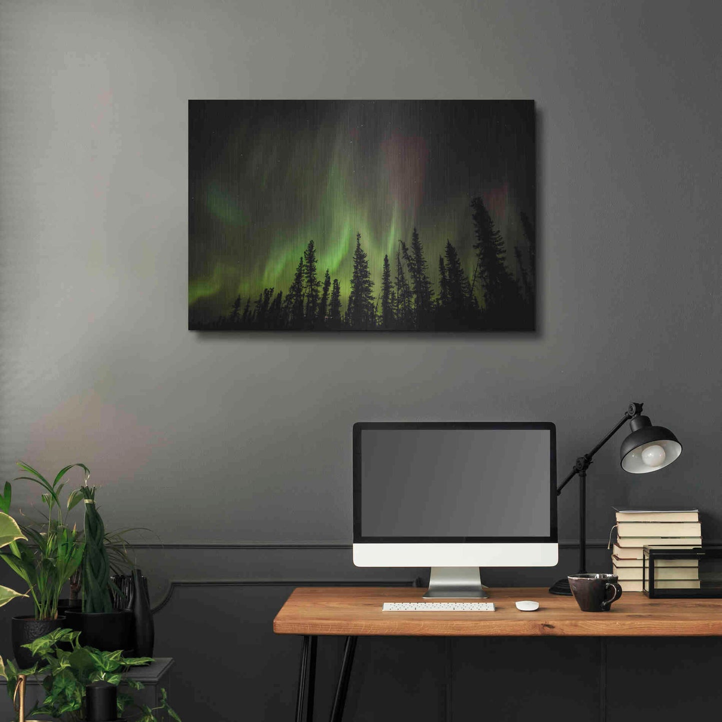 Luxe Metal Art 'Northern Lights 2' by Luxe Portfolio, Metal Wall Art,36x24