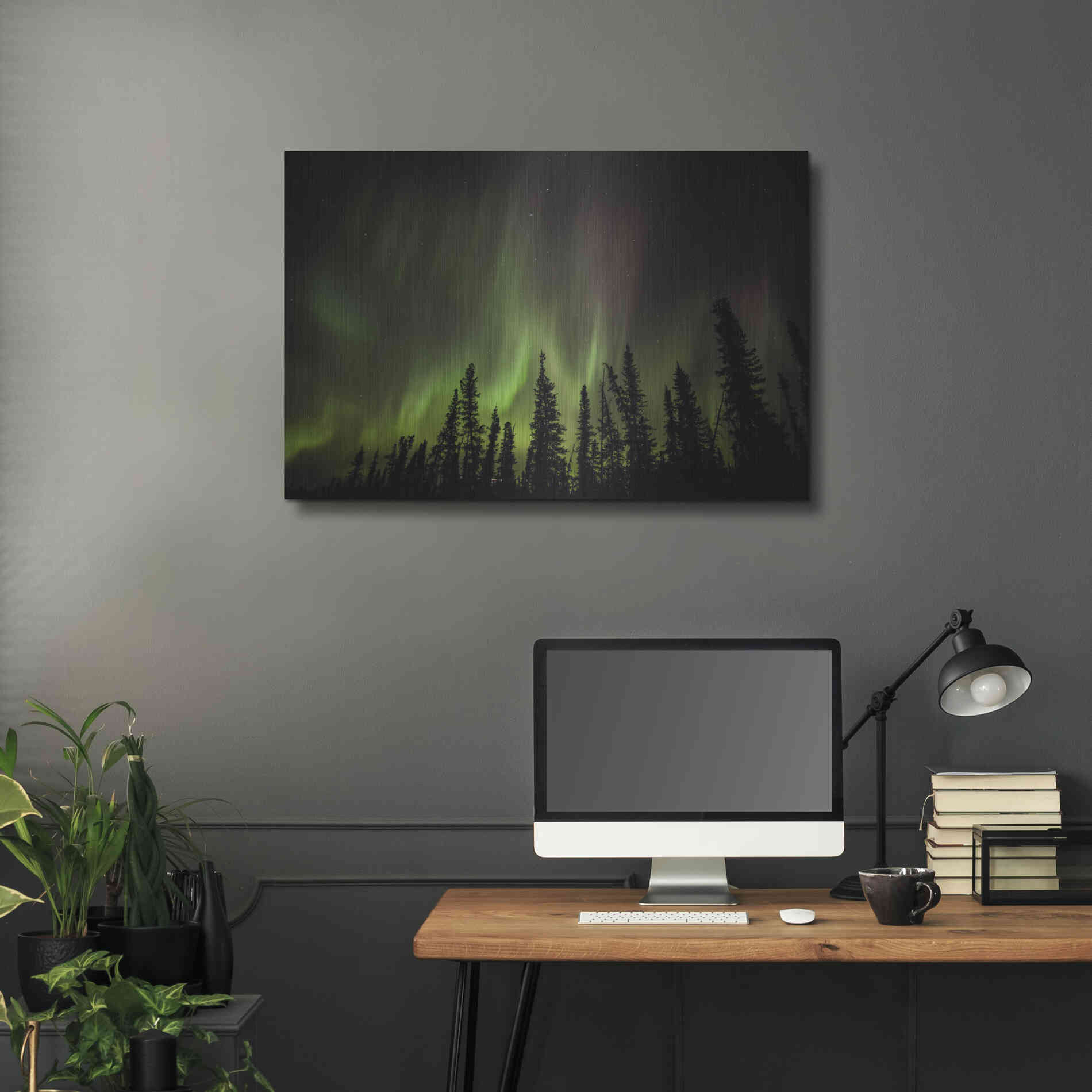 Luxe Metal Art 'Northern Lights 2' by Luxe Portfolio, Metal Wall Art,36x24