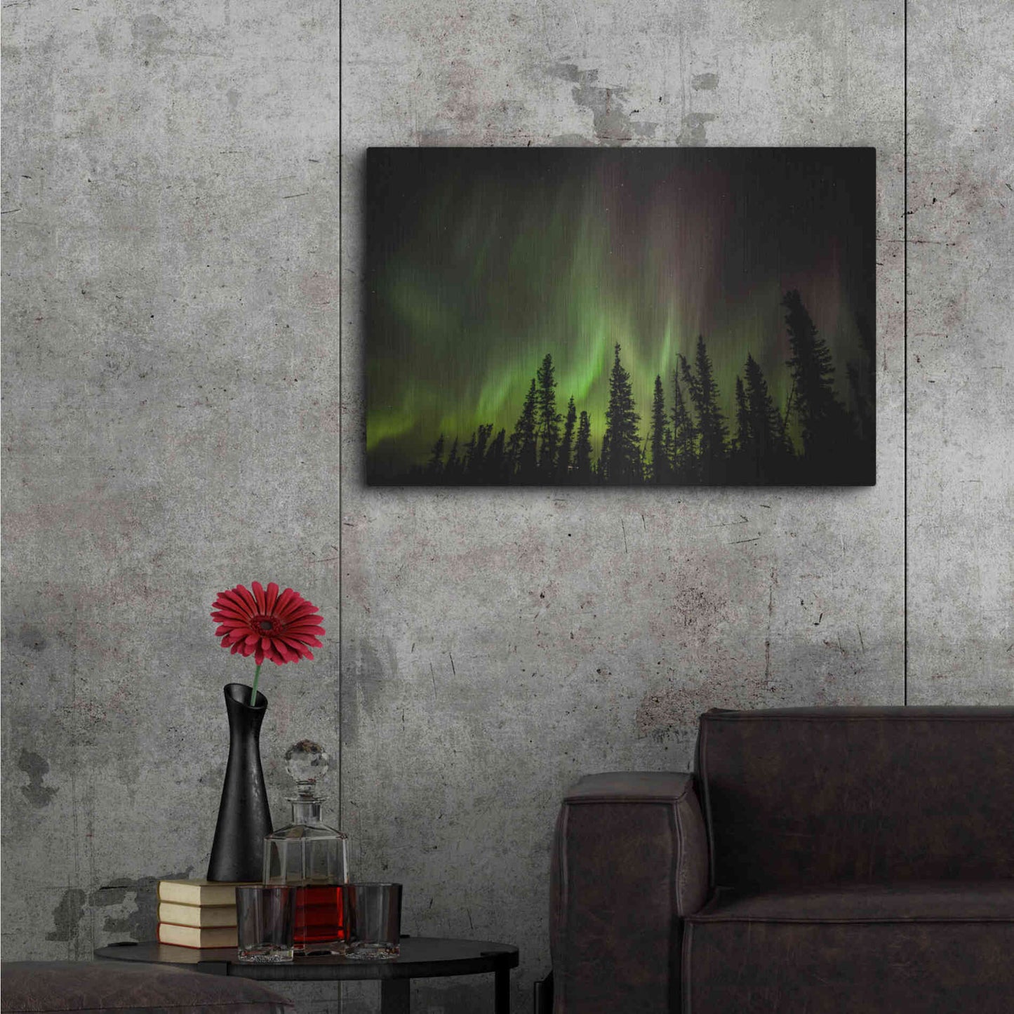 Luxe Metal Art 'Northern Lights 2' by Luxe Portfolio, Metal Wall Art,36x24