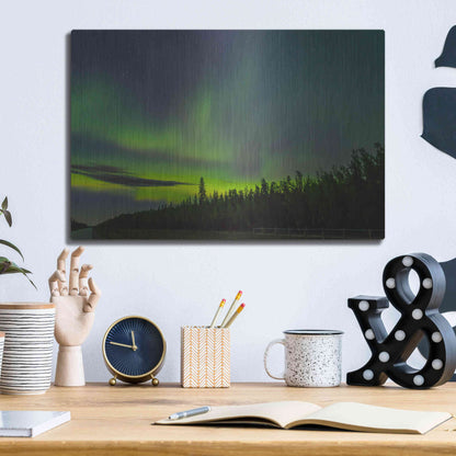 Luxe Metal Art 'Northern Lights 3' by Luxe Portfolio, Metal Wall Art,16x12