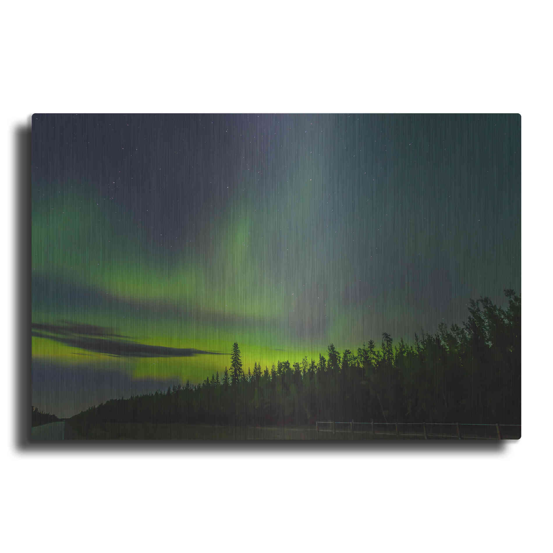 Luxe Metal Art 'Northern Lights 3' by Luxe Portfolio, Metal Wall Art