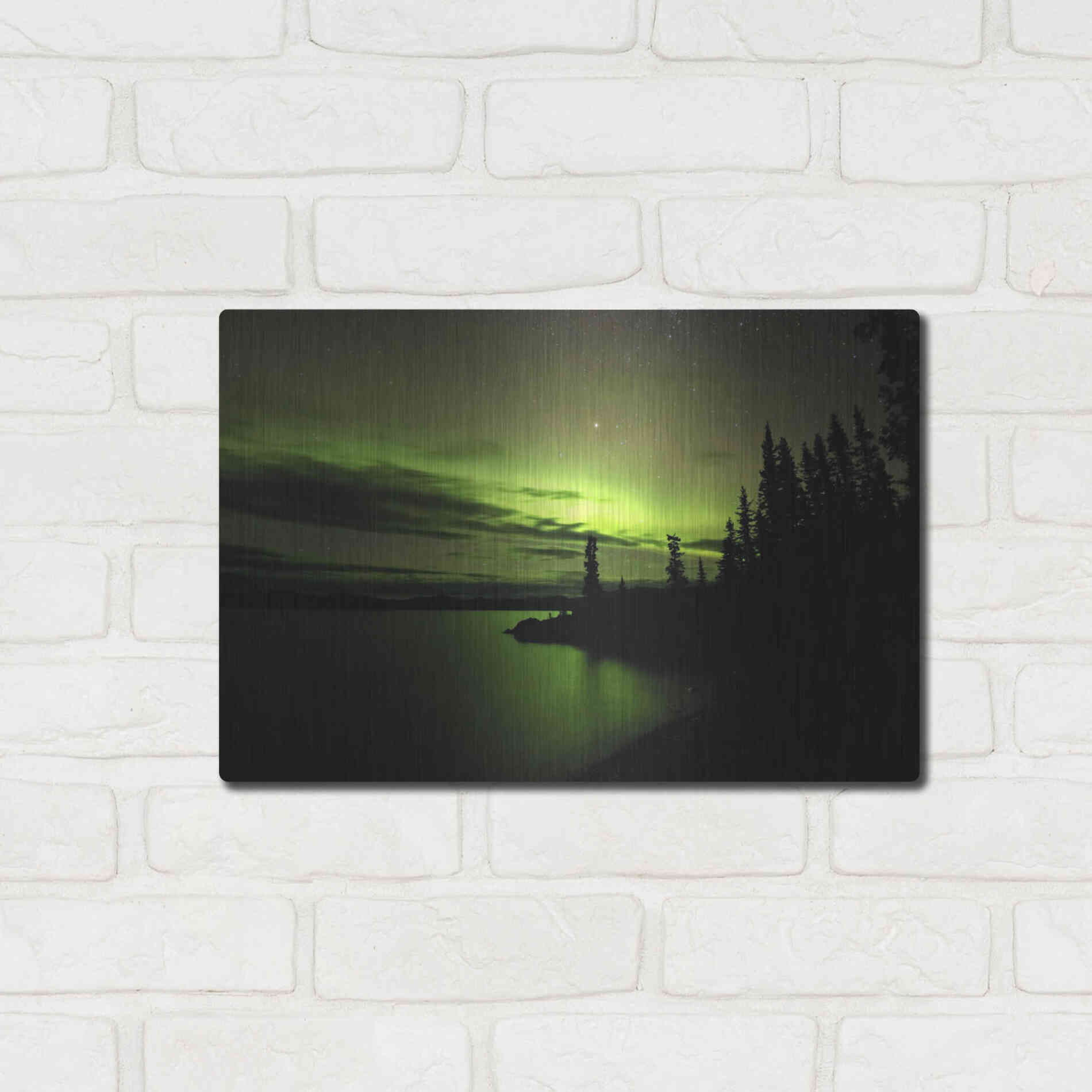 Luxe Metal Art 'Northern Lights 4' by Luxe Portfolio, Metal Wall Art,16x12