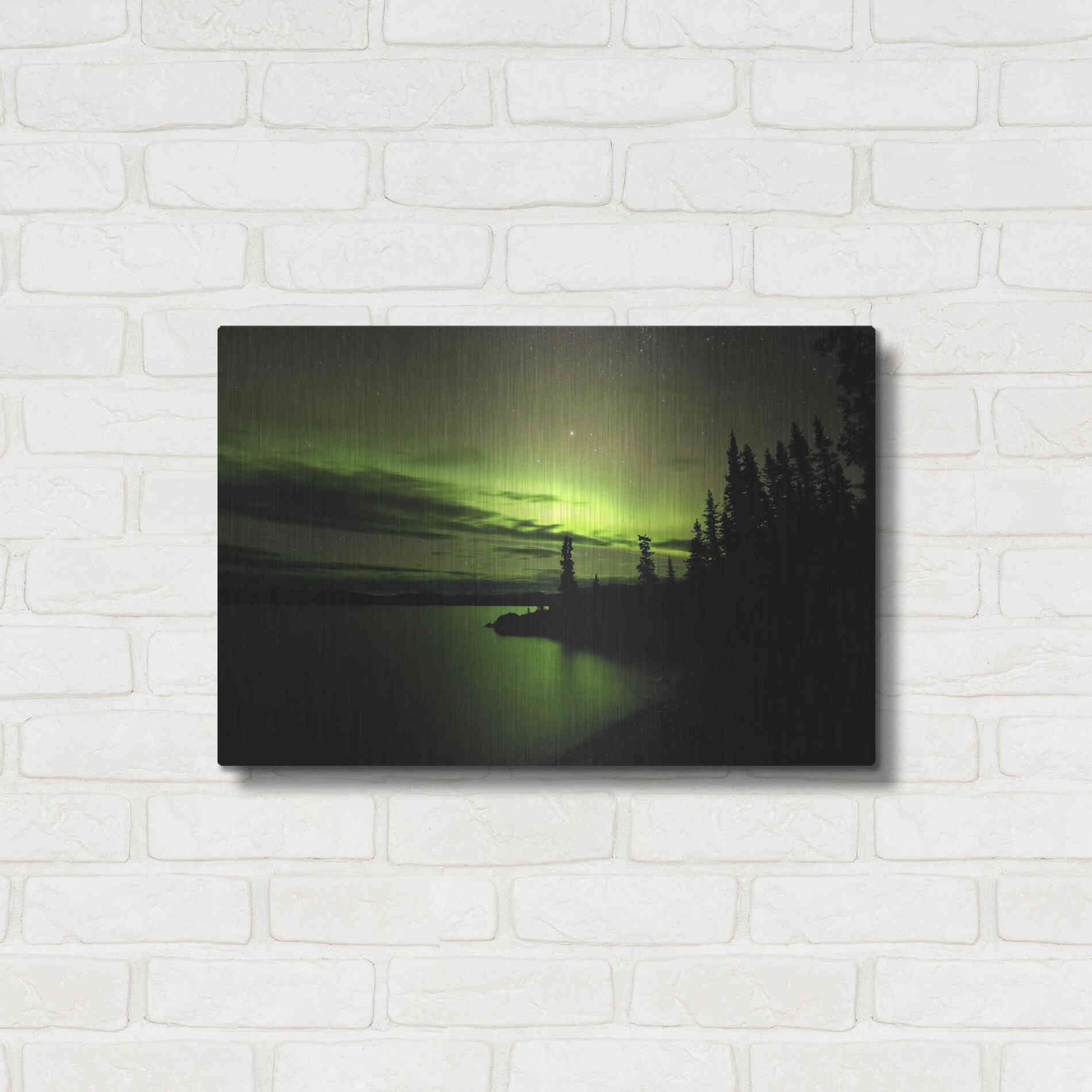 Luxe Metal Art 'Northern Lights 4' by Luxe Portfolio, Metal Wall Art,24x16