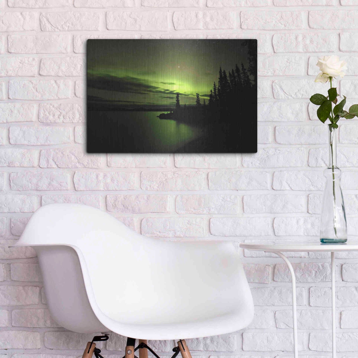 Luxe Metal Art 'Northern Lights 4' by Luxe Portfolio, Metal Wall Art,24x16