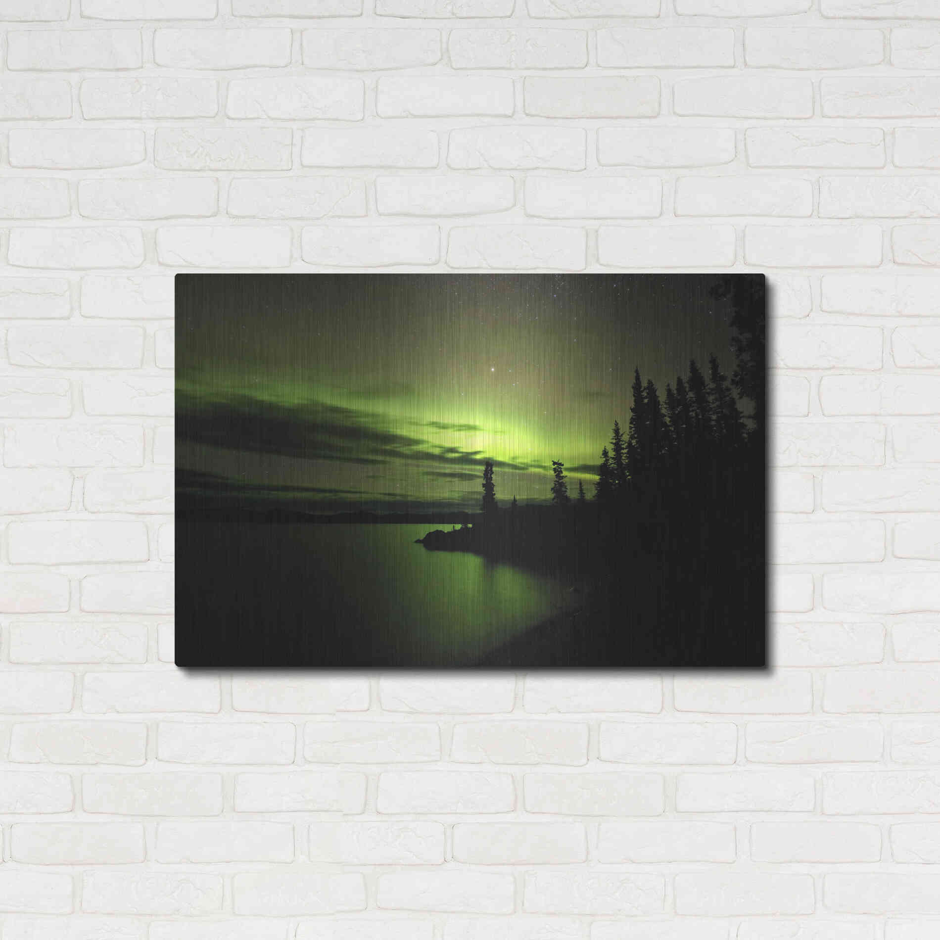 Luxe Metal Art 'Northern Lights 4' by Luxe Portfolio, Metal Wall Art,36x24