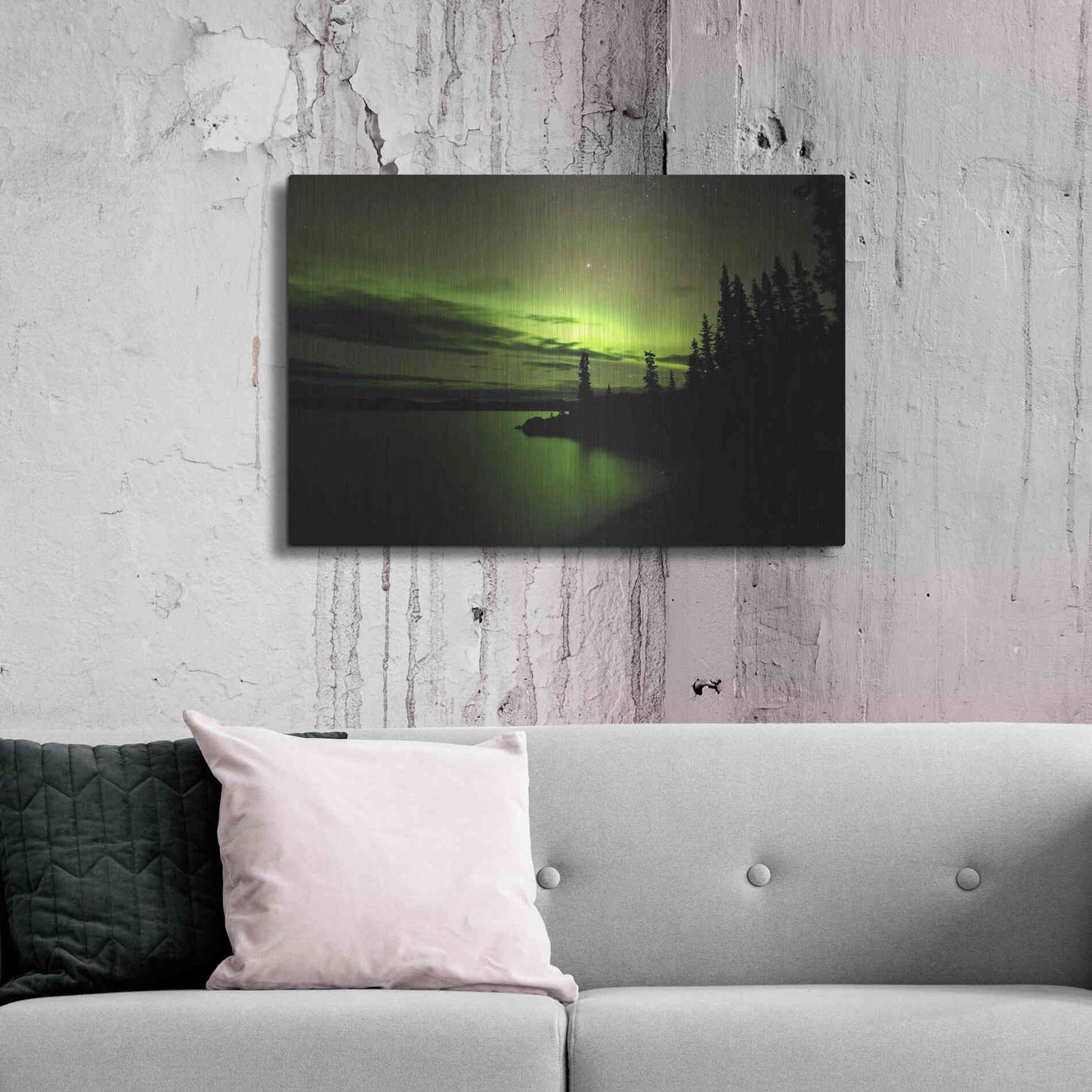 Luxe Metal Art 'Northern Lights 4' by Luxe Portfolio, Metal Wall Art,36x24