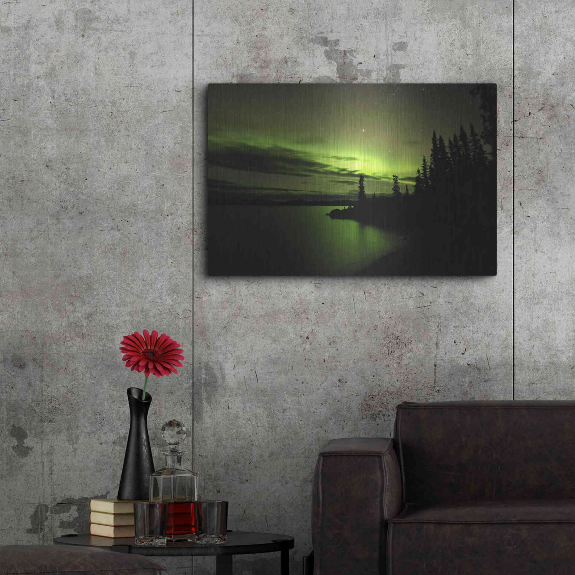 Luxe Metal Art 'Northern Lights 4' by Luxe Portfolio, Metal Wall Art,36x24