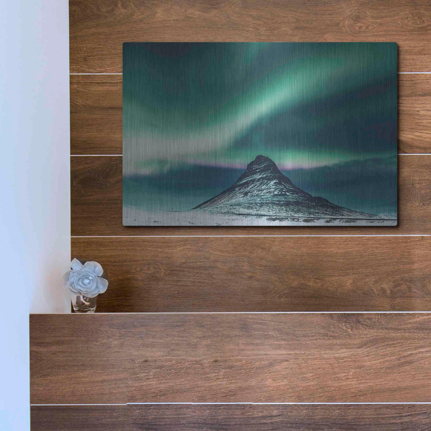 Luxe Metal Art 'Northern Lights 5' by Luxe Portfolio, Metal Wall Art,16x12