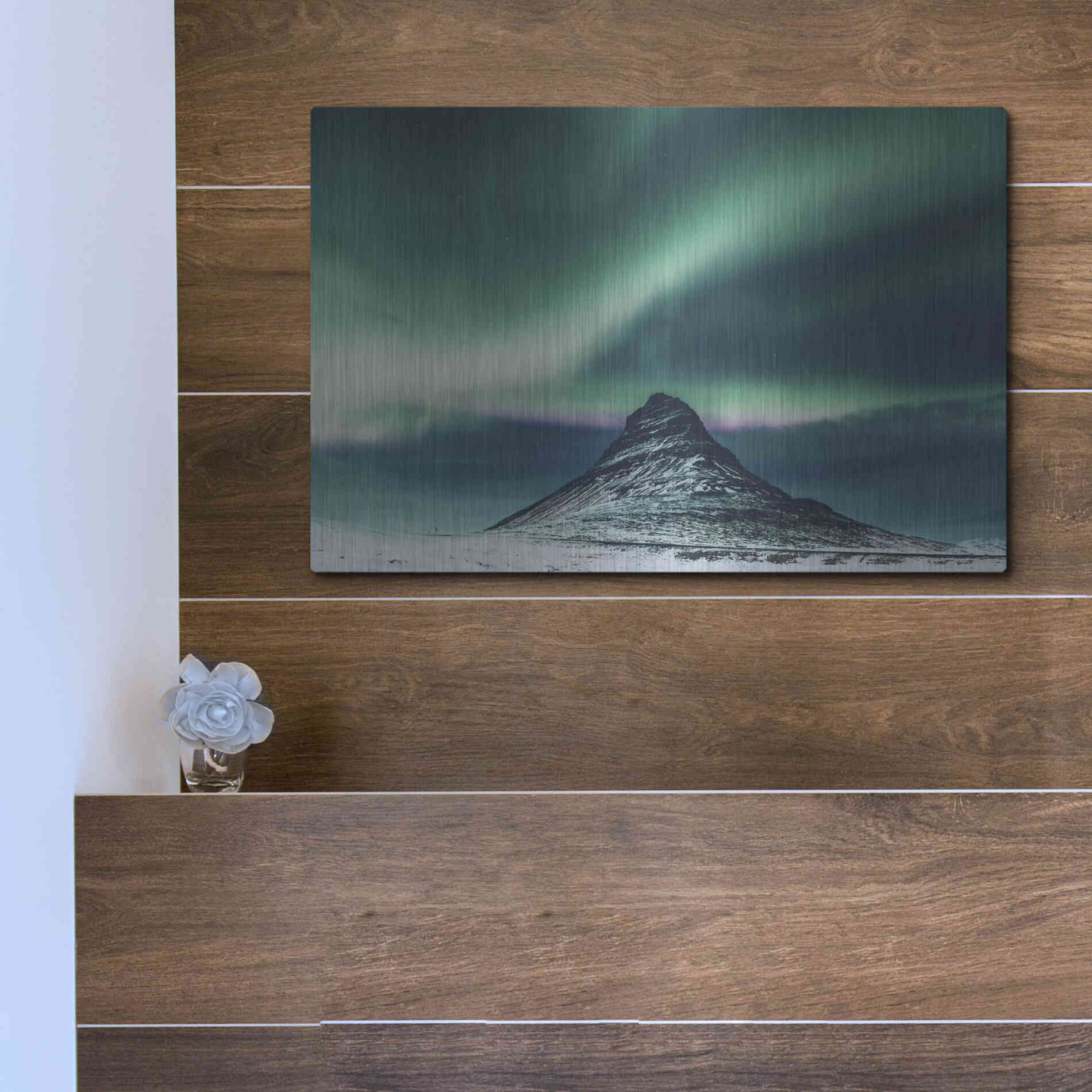 Luxe Metal Art 'Northern Lights 5' by Luxe Portfolio, Metal Wall Art,16x12