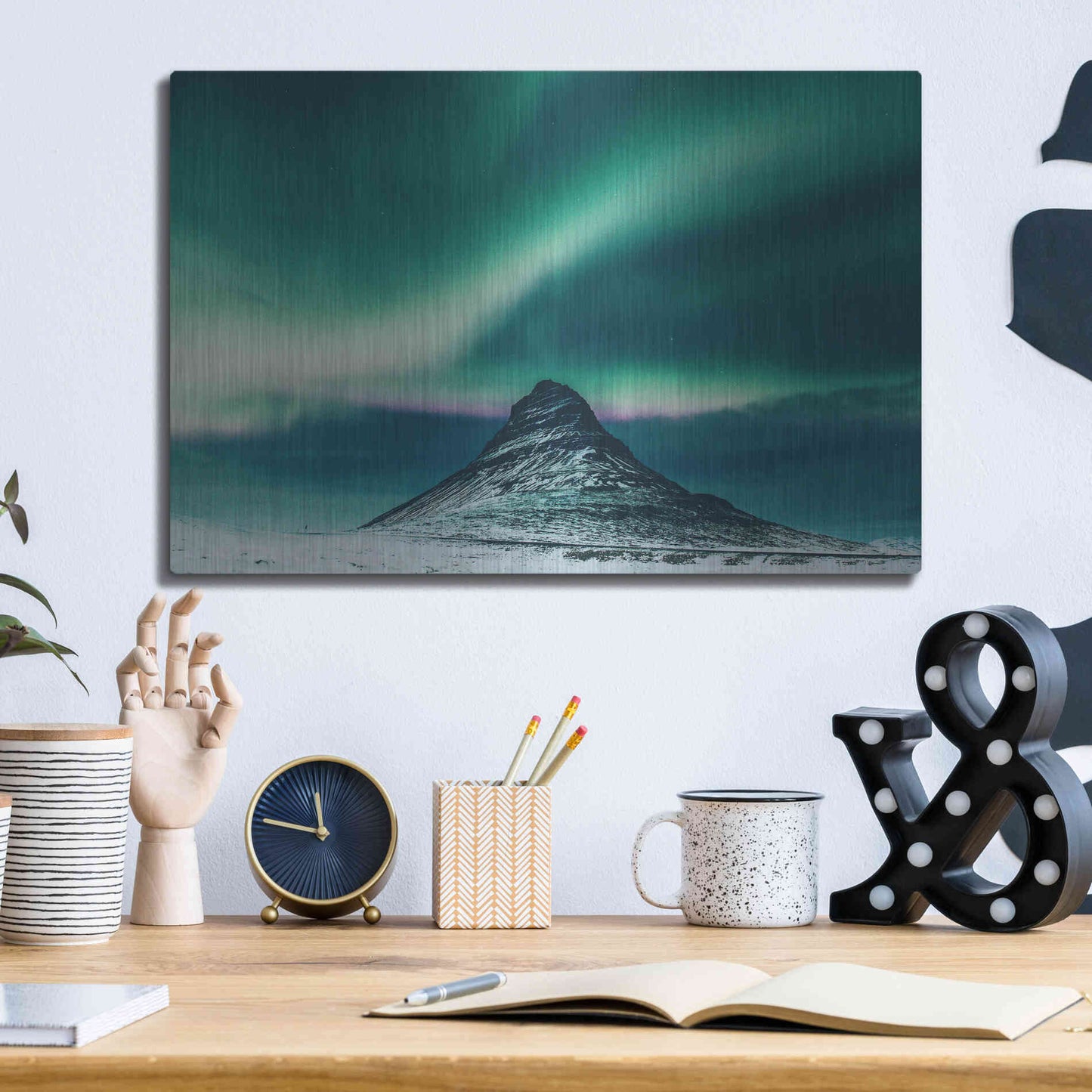 Luxe Metal Art 'Northern Lights 5' by Luxe Portfolio, Metal Wall Art,16x12