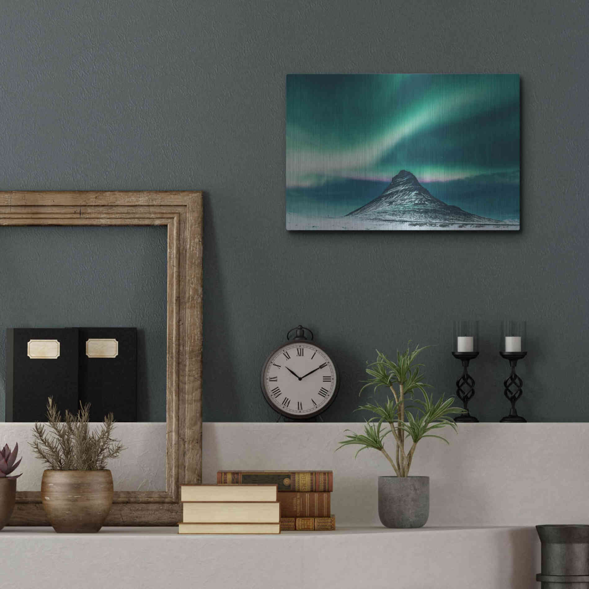 Luxe Metal Art 'Northern Lights 5' by Luxe Portfolio, Metal Wall Art,16x12