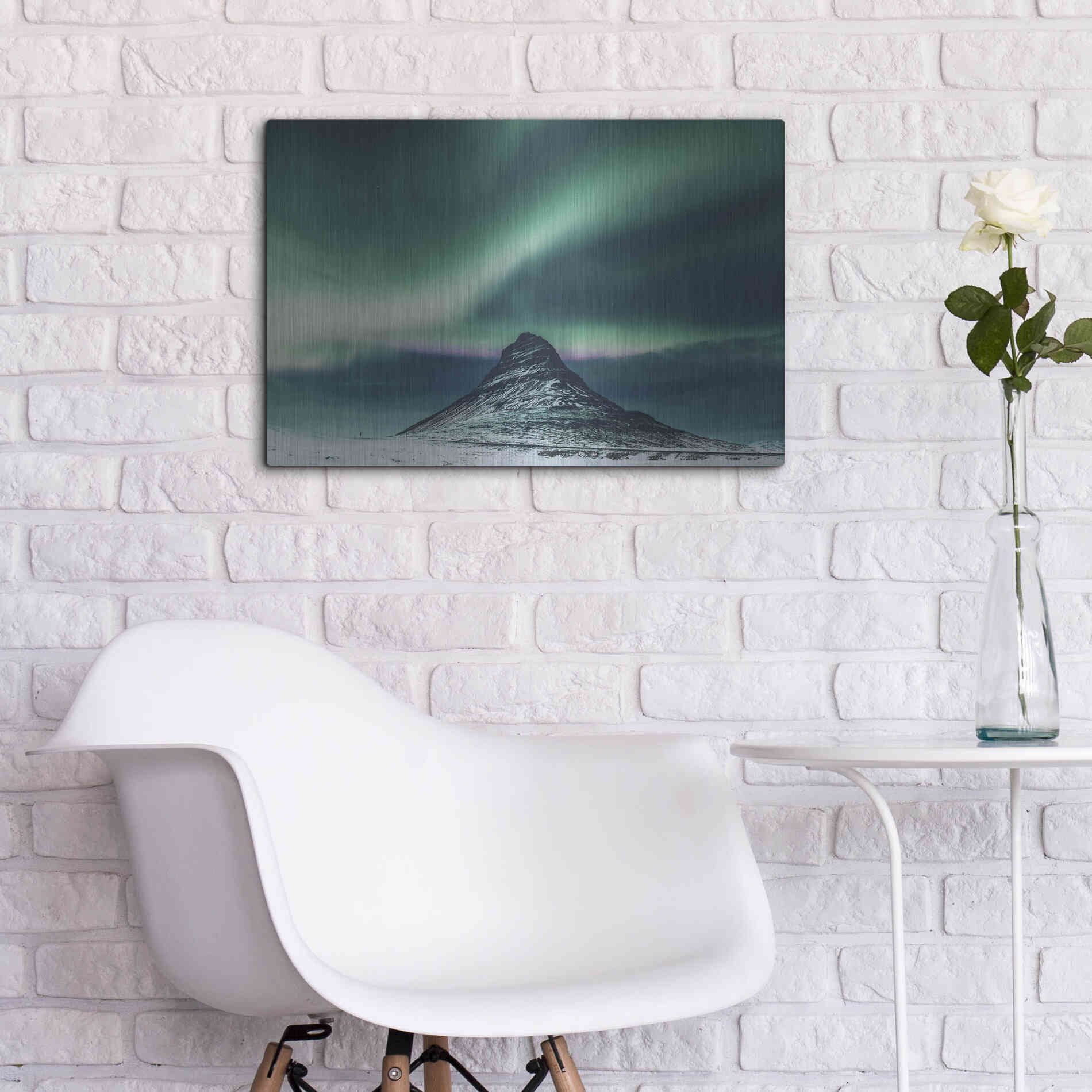 Luxe Metal Art 'Northern Lights 5' by Luxe Portfolio, Metal Wall Art,24x16
