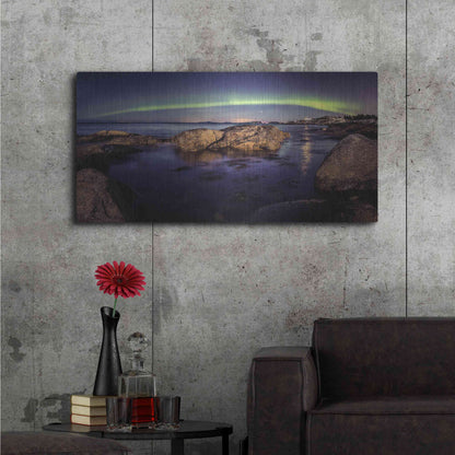 Luxe Metal Art 'Northern Lights 6' by Luxe Portfolio, Metal Wall Art,48x24