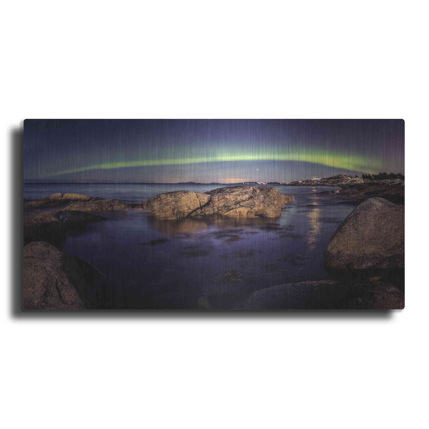 Luxe Metal Art 'Northern Lights 6' by Luxe Portfolio, Metal Wall Art
