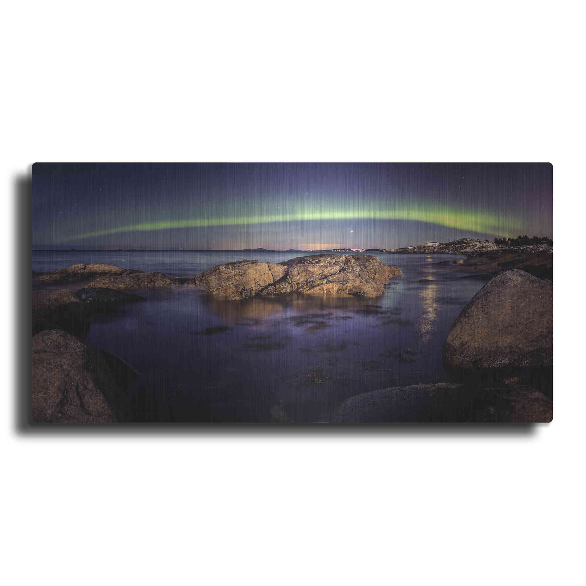 Luxe Metal Art 'Northern Lights 6' by Luxe Portfolio, Metal Wall Art