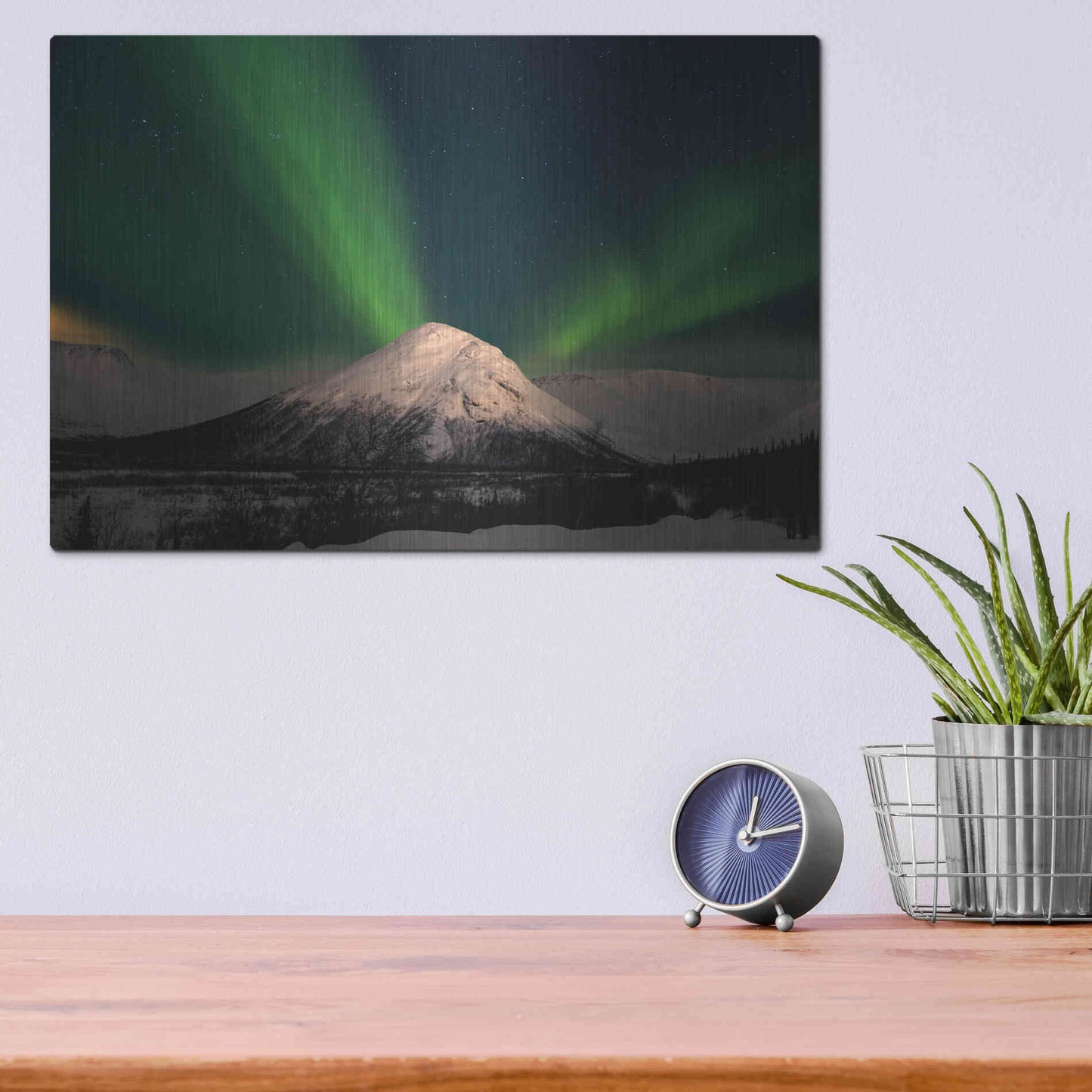Luxe Metal Art 'Northern Lights 7' by Luxe Portfolio, Metal Wall Art,16x12