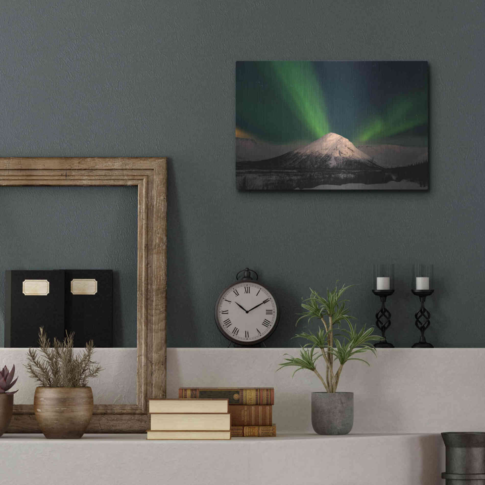 Luxe Metal Art 'Northern Lights 7' by Luxe Portfolio, Metal Wall Art,16x12