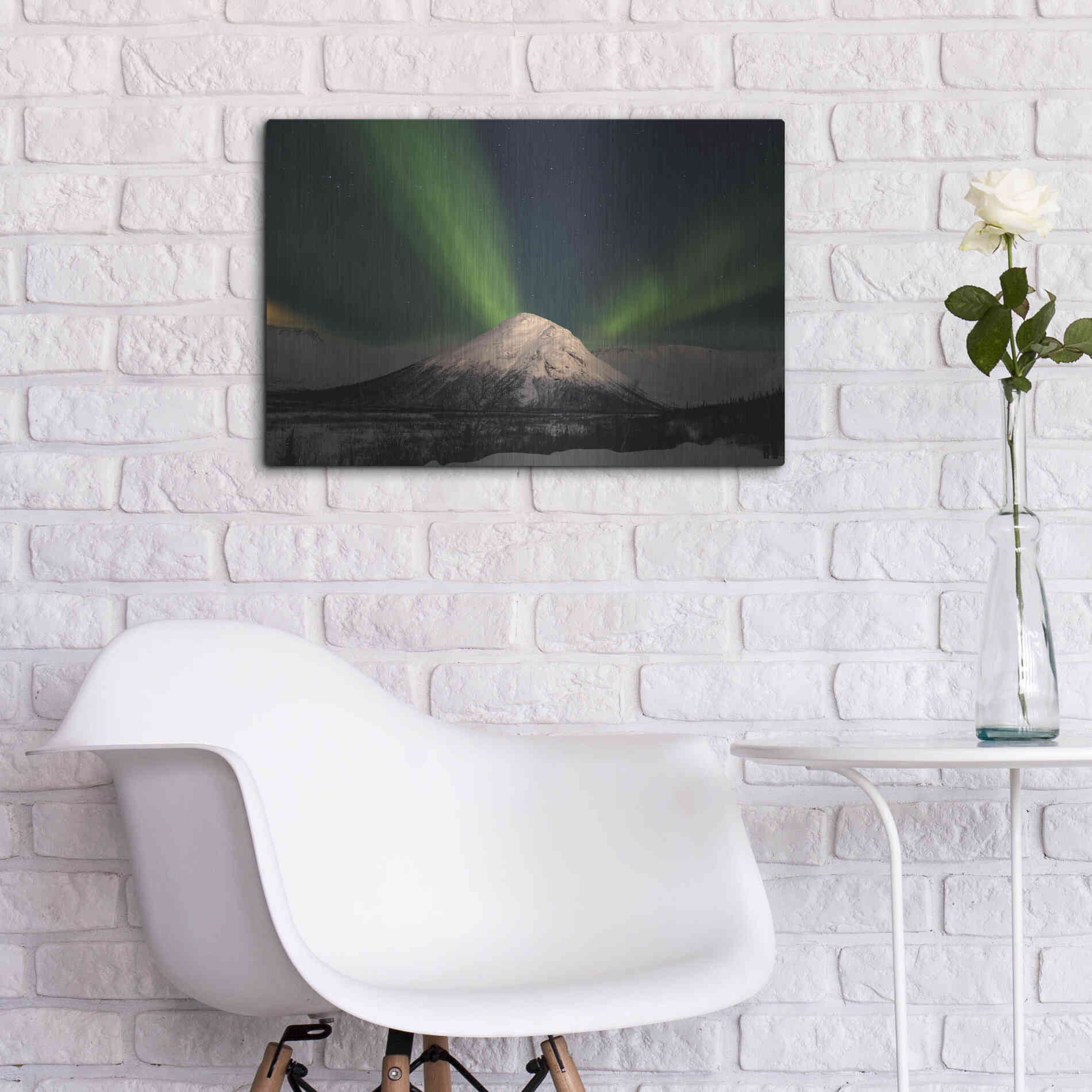 Luxe Metal Art 'Northern Lights 7' by Luxe Portfolio, Metal Wall Art,24x16