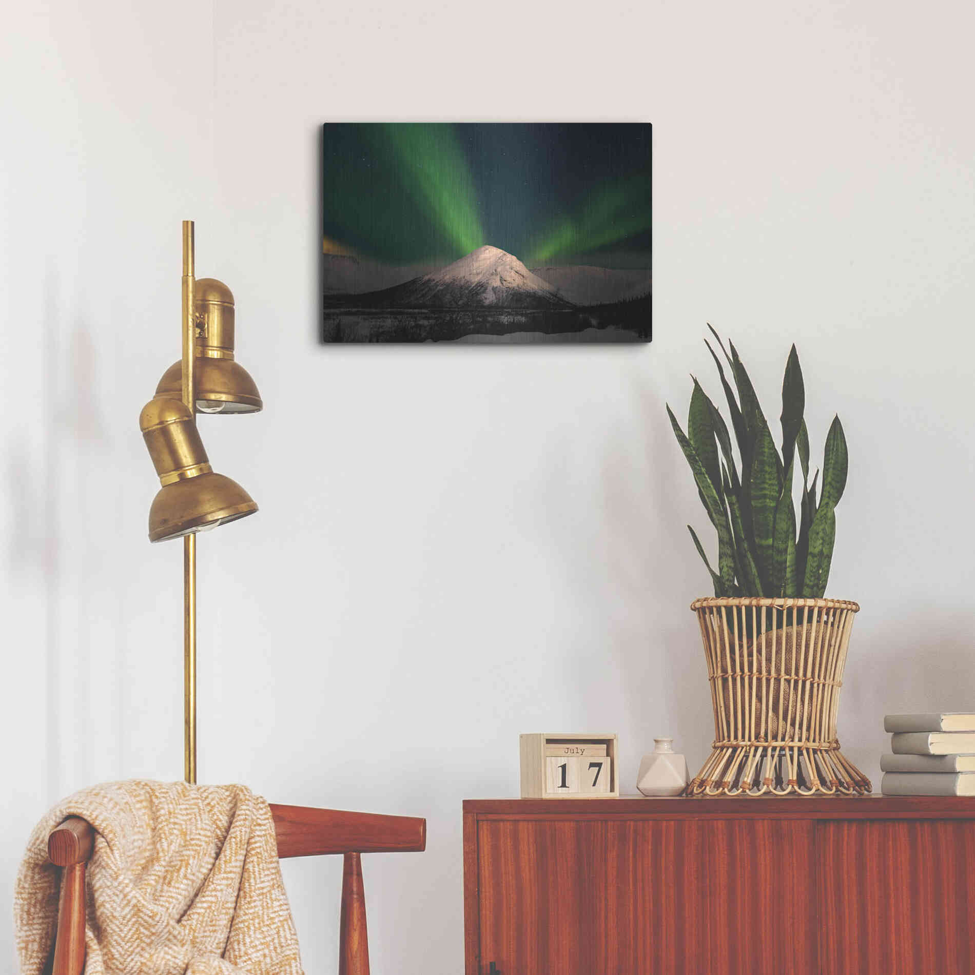 Luxe Metal Art 'Northern Lights 7' by Luxe Portfolio, Metal Wall Art,24x16