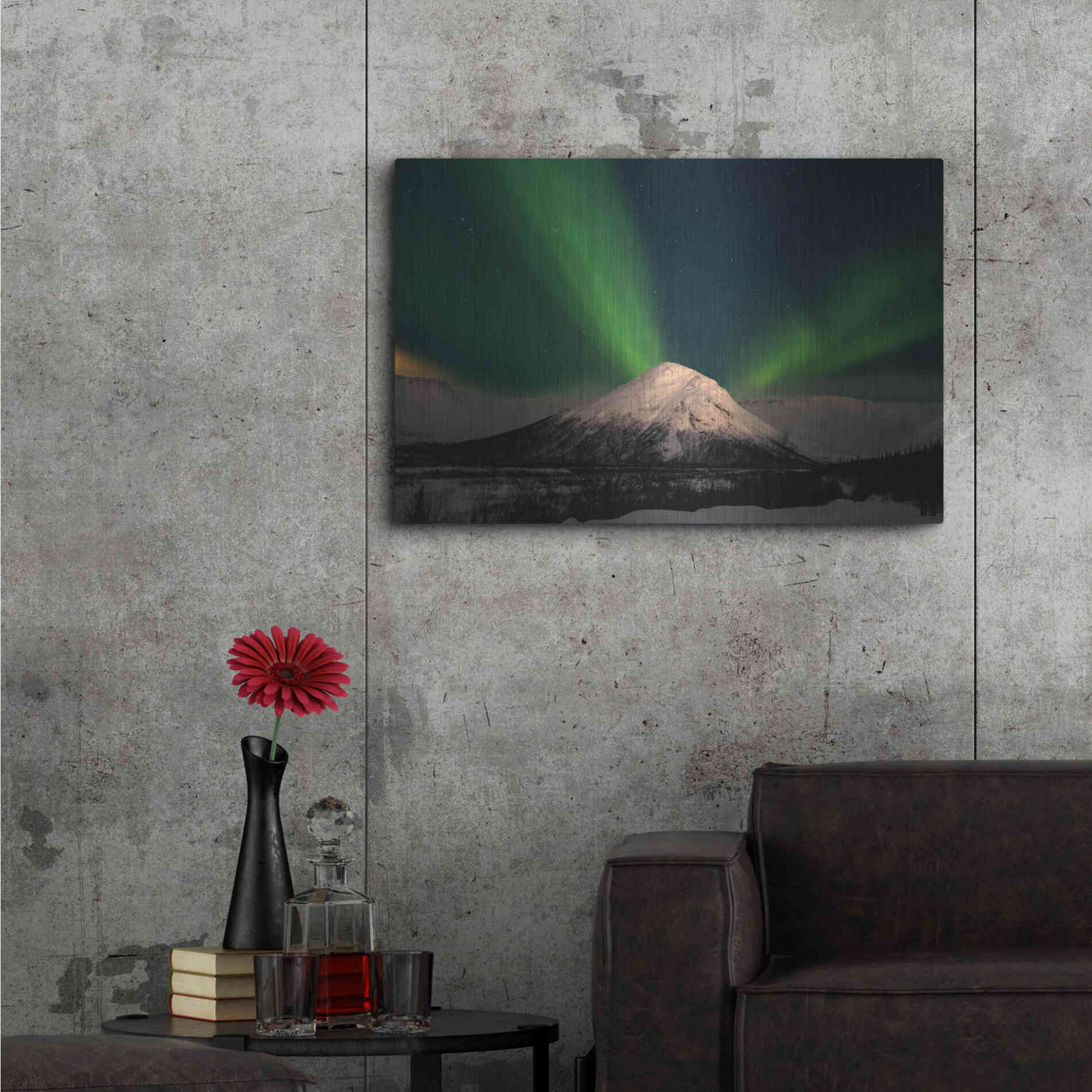 Luxe Metal Art 'Northern Lights 7' by Luxe Portfolio, Metal Wall Art,36x24