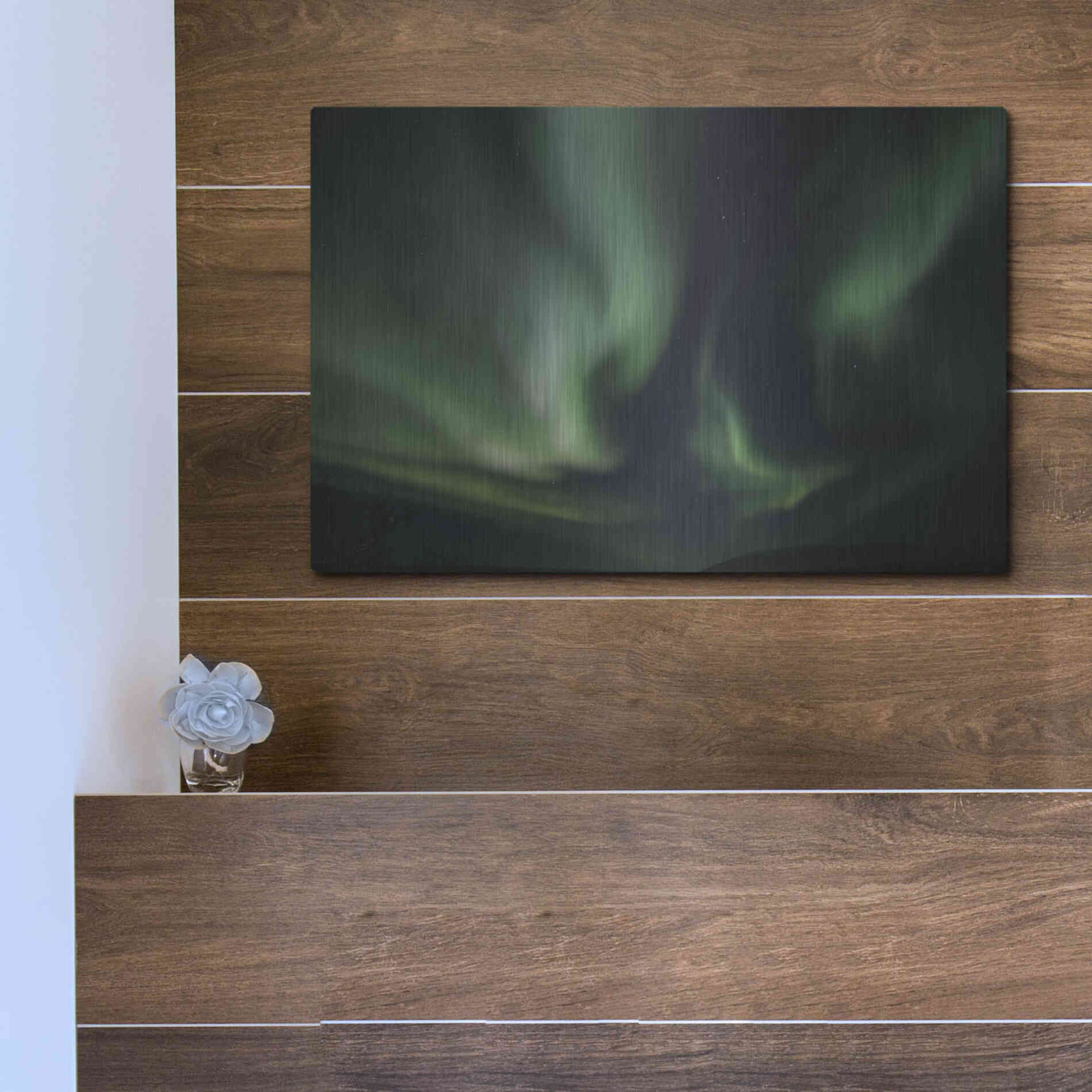Luxe Metal Art 'Northern Lights 8' by Luxe Portfolio, Metal Wall Art,16x12