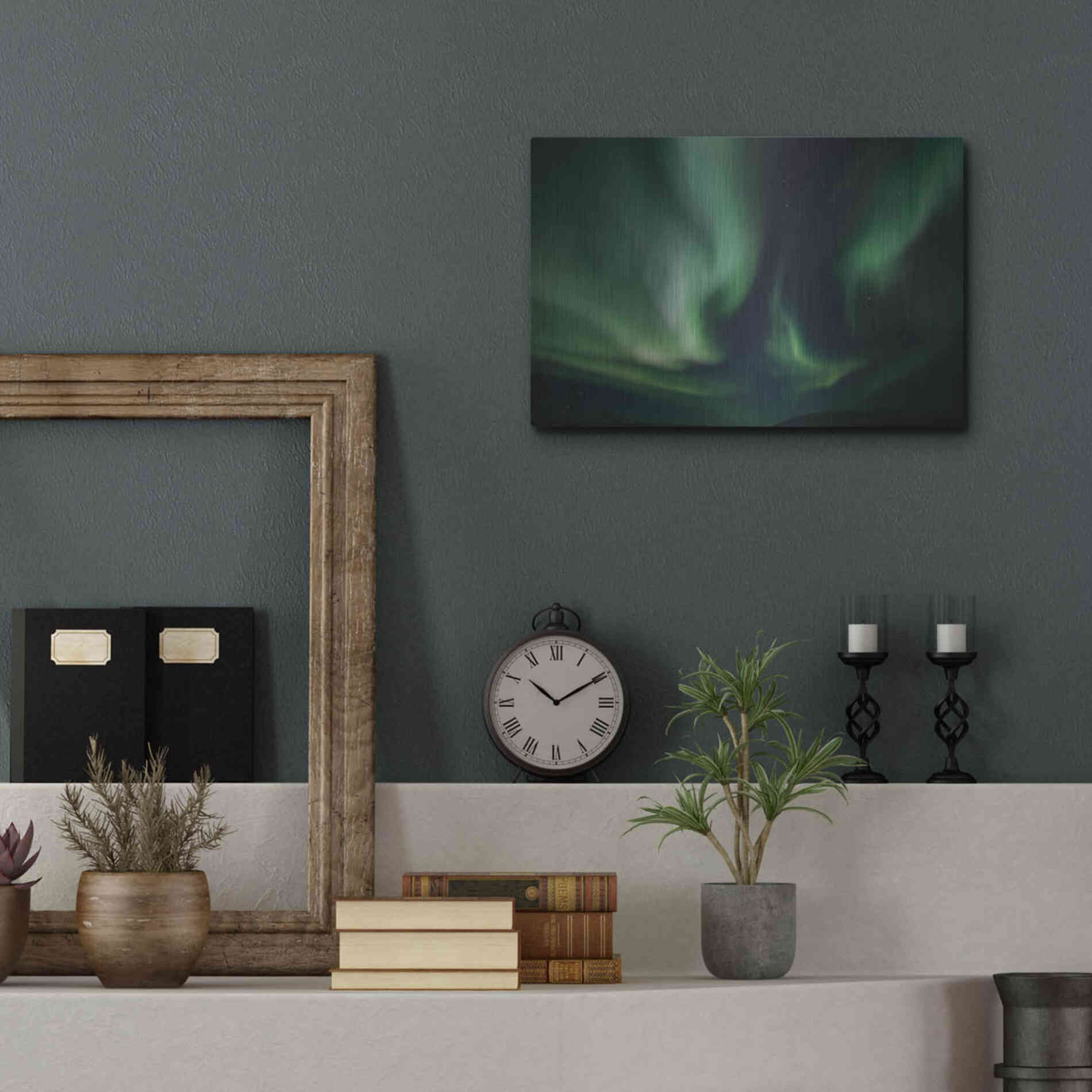 Luxe Metal Art 'Northern Lights 8' by Luxe Portfolio, Metal Wall Art,16x12