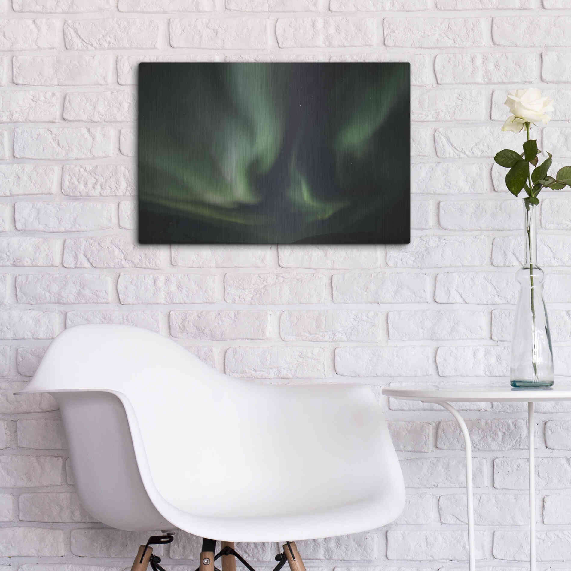 Luxe Metal Art 'Northern Lights 8' by Luxe Portfolio, Metal Wall Art,24x16