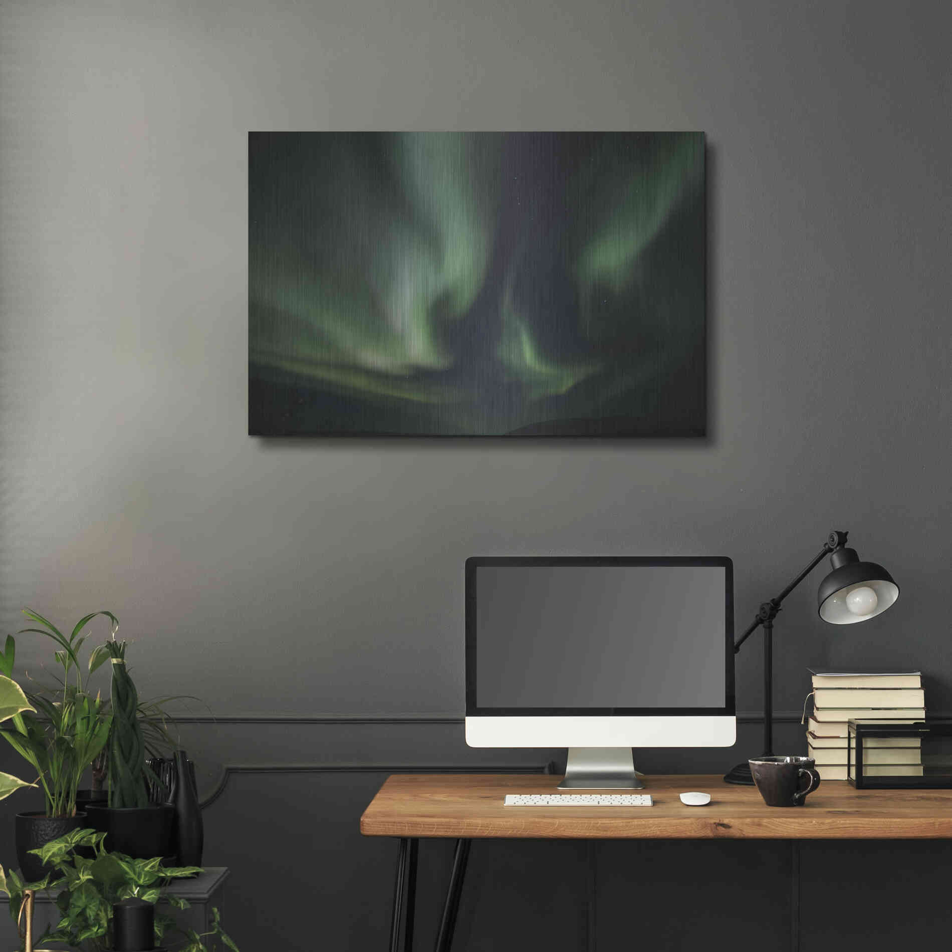 Luxe Metal Art 'Northern Lights 8' by Luxe Portfolio, Metal Wall Art,36x24