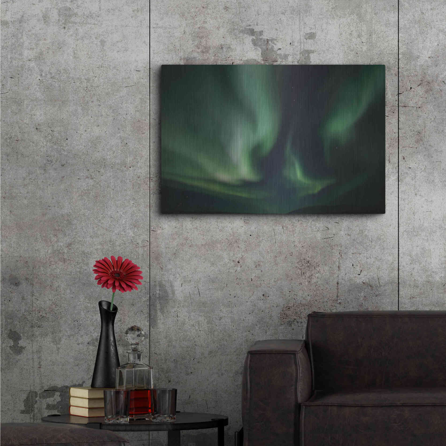 Luxe Metal Art 'Northern Lights 8' by Luxe Portfolio, Metal Wall Art,36x24