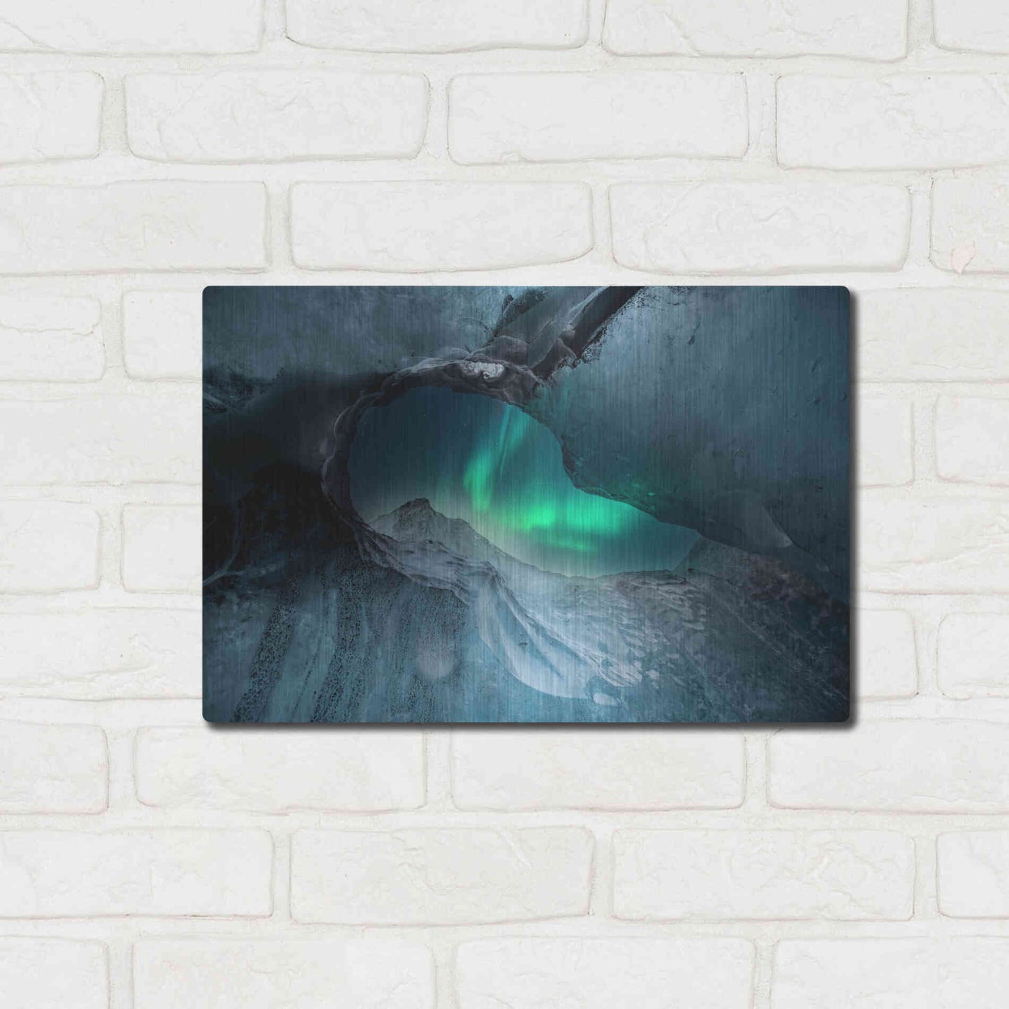 Luxe Metal Art 'Northern Lights Aurora Borealis 1' by Luxe Portfolio, Metal Wall Art,16x12