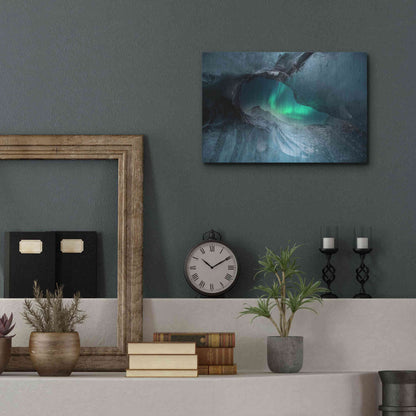 Luxe Metal Art 'Northern Lights Aurora Borealis 1' by Luxe Portfolio, Metal Wall Art,16x12