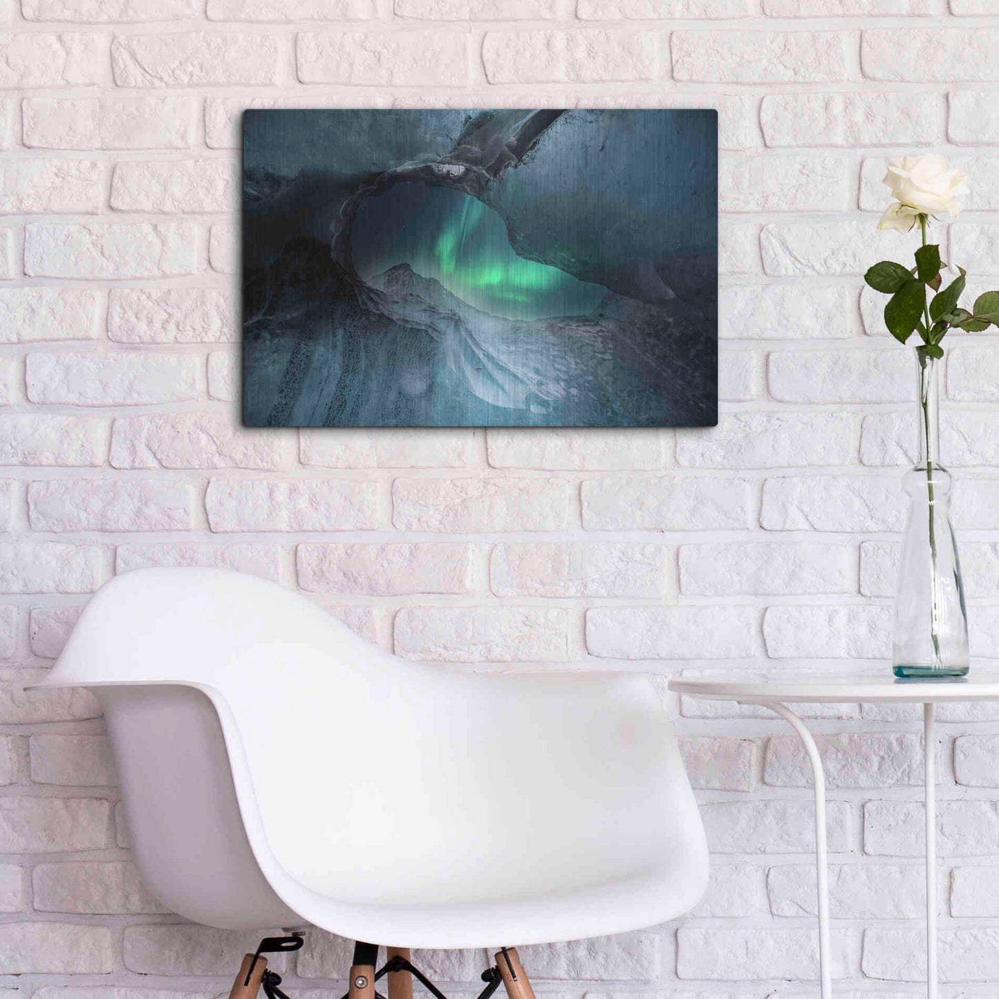 Luxe Metal Art 'Northern Lights Aurora Borealis 1' by Luxe Portfolio, Metal Wall Art,24x16