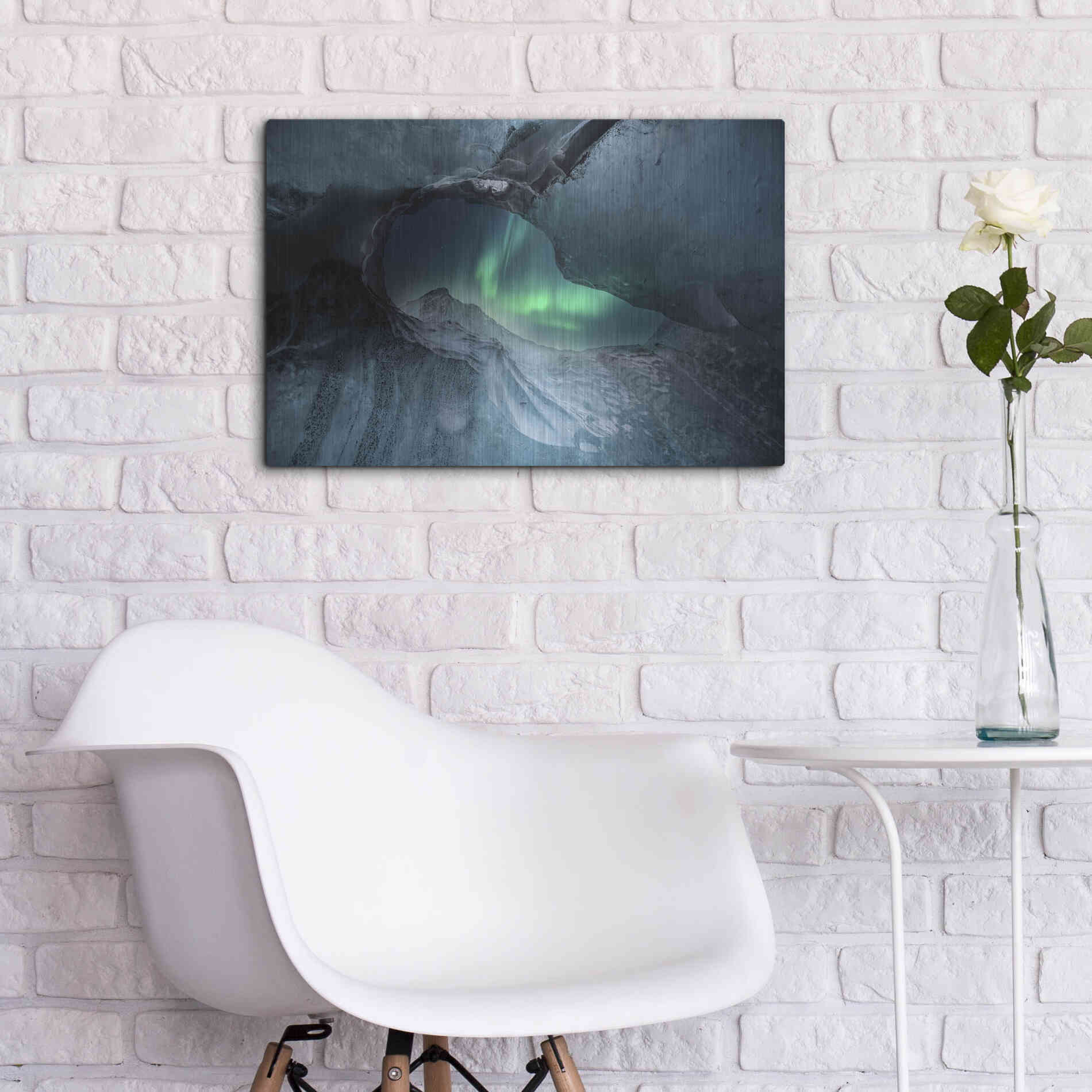 Luxe Metal Art 'Northern Lights Aurora Borealis 1' by Luxe Portfolio, Metal Wall Art,24x16