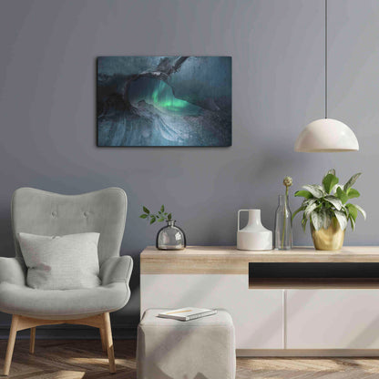 Luxe Metal Art 'Northern Lights Aurora Borealis 1' by Luxe Portfolio, Metal Wall Art,24x16