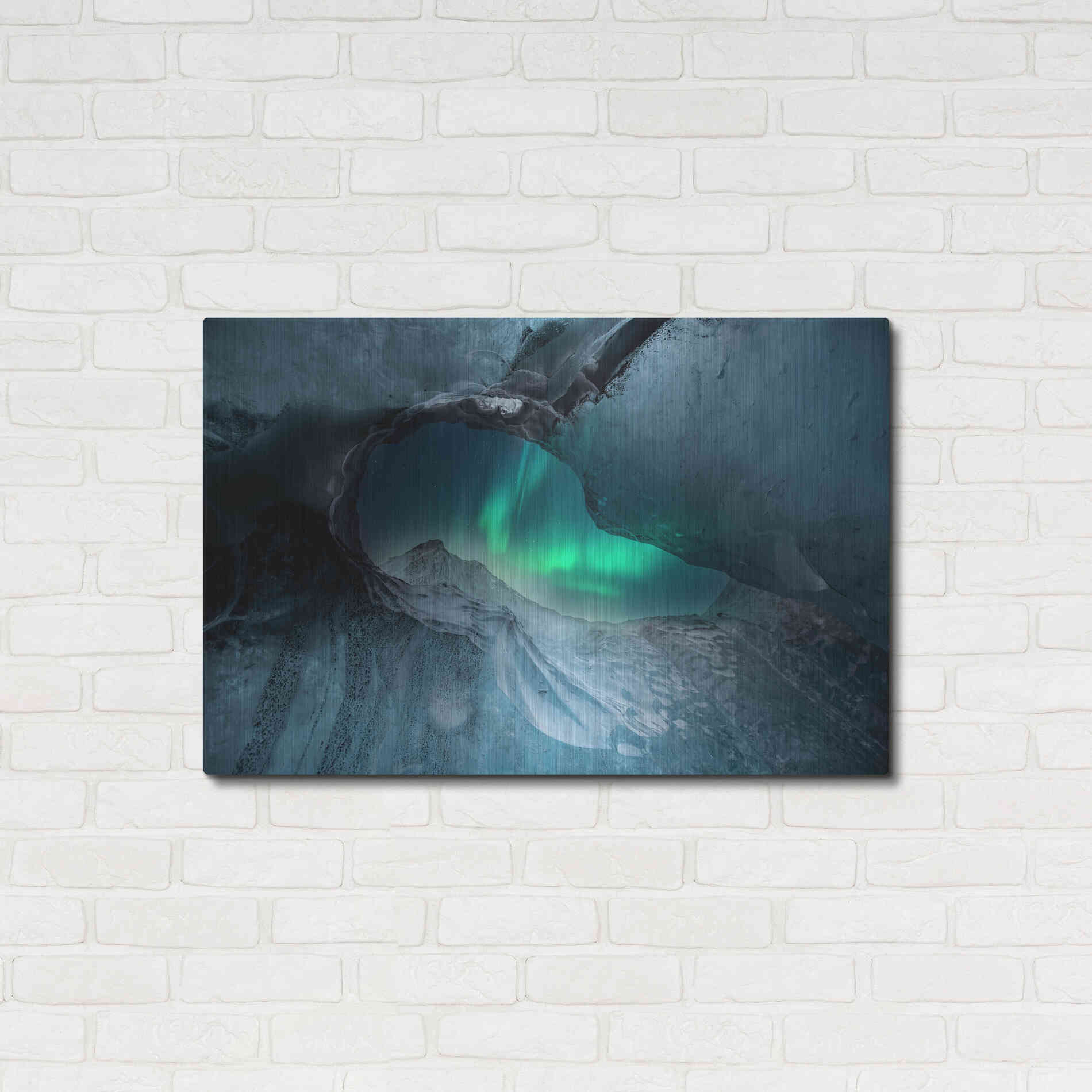 Luxe Metal Art 'Northern Lights Aurora Borealis 1' by Luxe Portfolio, Metal Wall Art,36x24