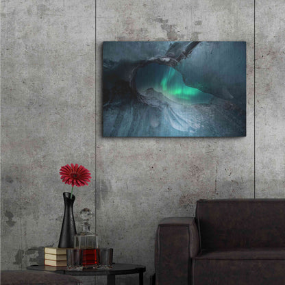 Luxe Metal Art 'Northern Lights Aurora Borealis 1' by Luxe Portfolio, Metal Wall Art,36x24