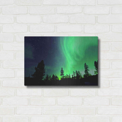 Luxe Metal Art 'Northern Lights Aurora Borealis 2' by Luxe Portfolio, Metal Wall Art,24x16