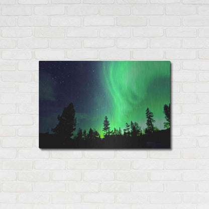 Luxe Metal Art 'Northern Lights Aurora Borealis 2' by Luxe Portfolio, Metal Wall Art,36x24
