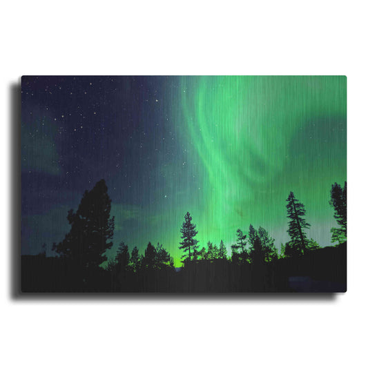 Luxe Metal Art 'Northern Lights Aurora Borealis 2' by Luxe Portfolio, Metal Wall Art