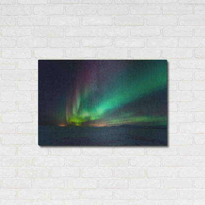Luxe Metal Art 'Northern Lights Aurora Borealis 3' by Luxe Portfolio, Metal Wall Art,36x24