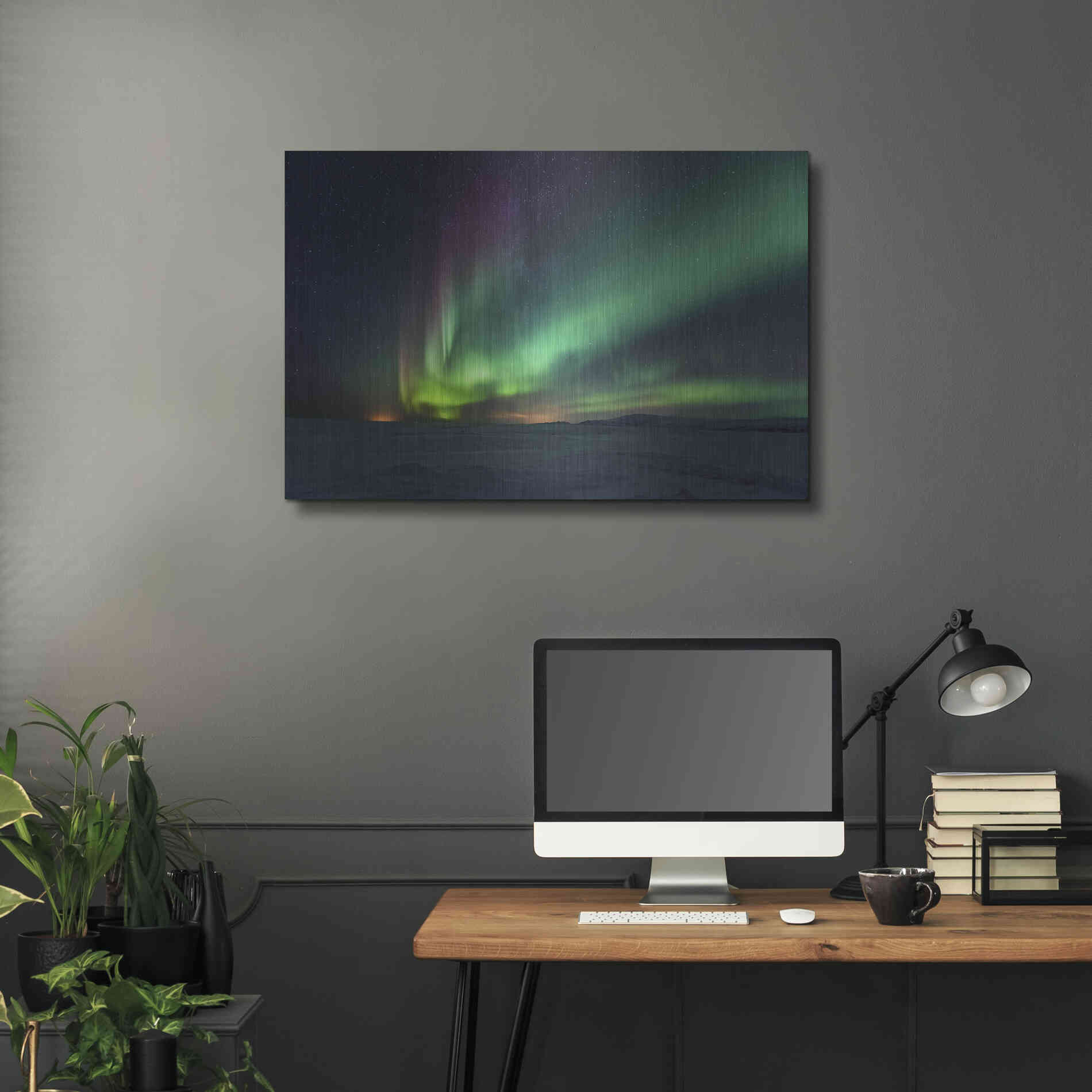Luxe Metal Art 'Northern Lights Aurora Borealis 3' by Luxe Portfolio, Metal Wall Art,36x24
