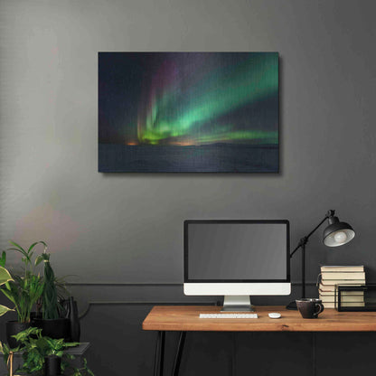 Luxe Metal Art 'Northern Lights Aurora Borealis 3' by Luxe Portfolio, Metal Wall Art,36x24