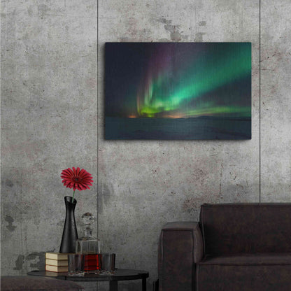 Luxe Metal Art 'Northern Lights Aurora Borealis 3' by Luxe Portfolio, Metal Wall Art,36x24
