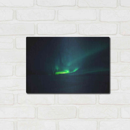 Luxe Metal Art 'Northern Lights Aurora Borealis 4' by Luxe Portfolio, Metal Wall Art,16x12