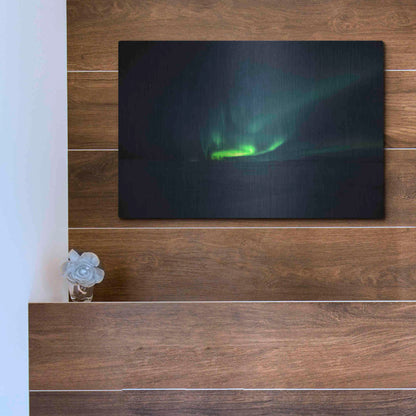 Luxe Metal Art 'Northern Lights Aurora Borealis 4' by Luxe Portfolio, Metal Wall Art,16x12