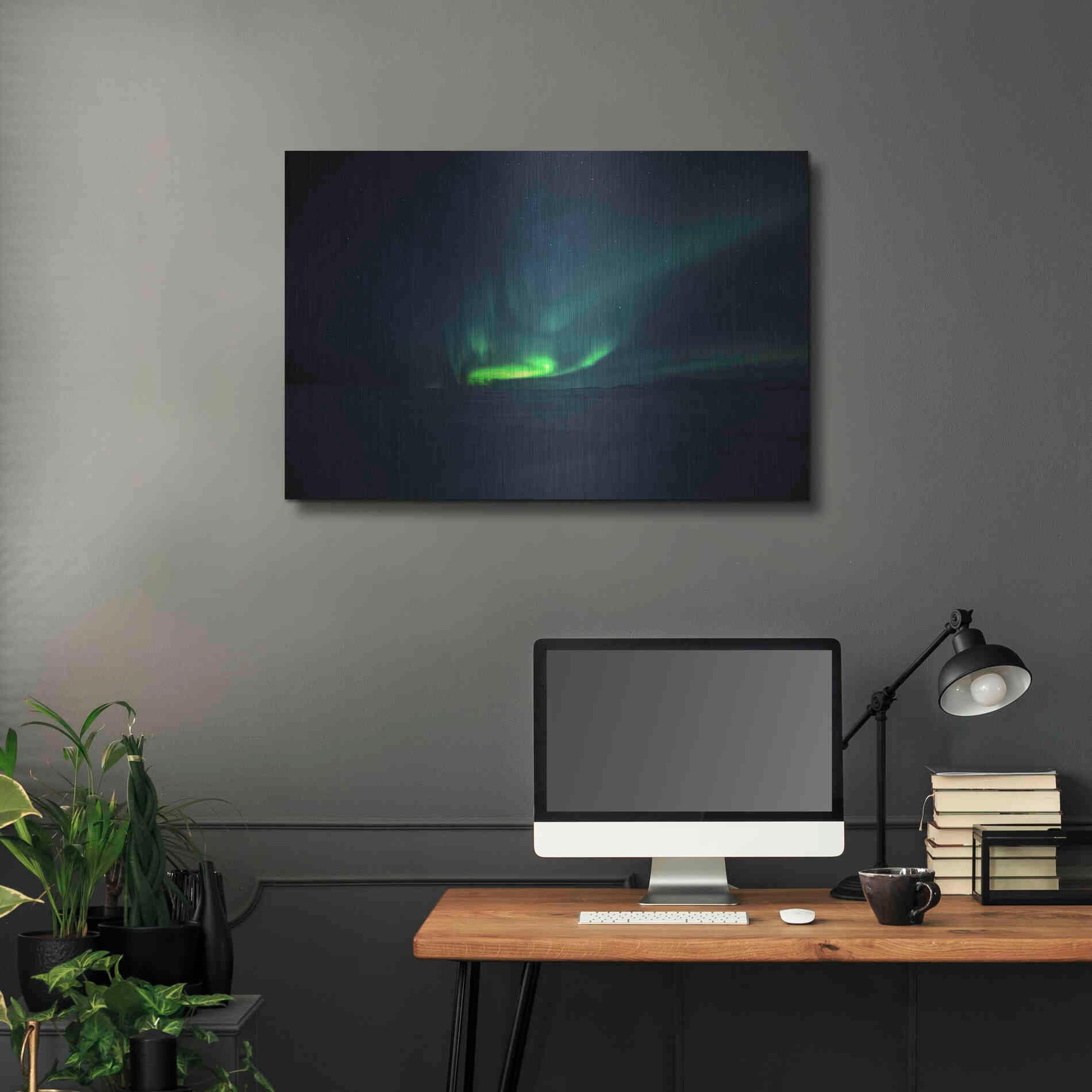 Luxe Metal Art 'Northern Lights Aurora Borealis 4' by Luxe Portfolio, Metal Wall Art,36x24