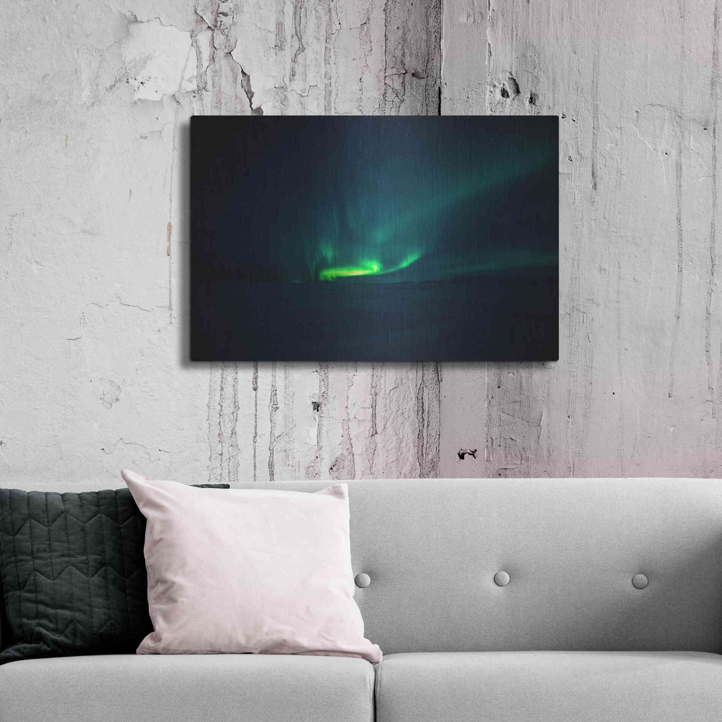 Luxe Metal Art 'Northern Lights Aurora Borealis 4' by Luxe Portfolio, Metal Wall Art,36x24